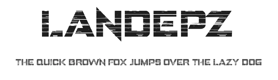 Landepz by zamjump — Display Font