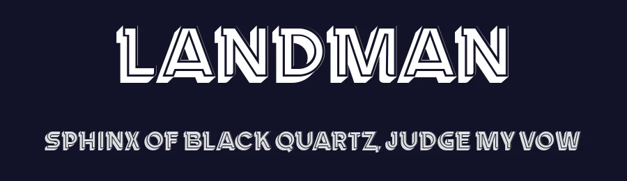 Landman by Vladimir Nikolic — Sans Serif Font — thumbnail 2