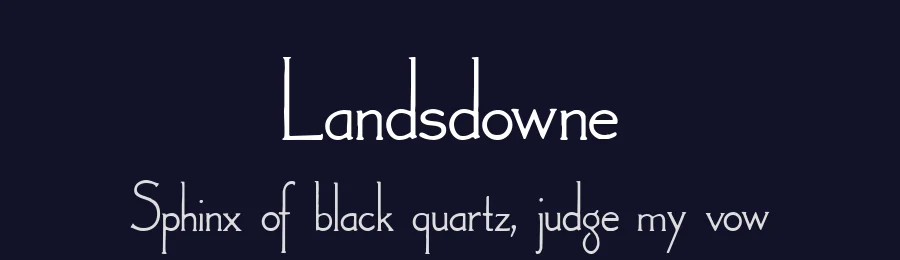 Landsdowne by Paul Lloyd — Decorative Font — thumbnail 2