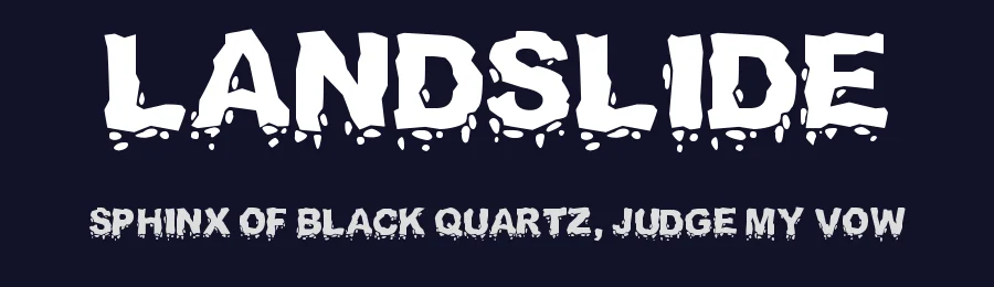 Landslide by Bud White — Decorative Font — thumbnail 2