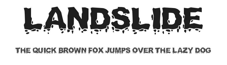 Landslide by Bud White — Decorative Font