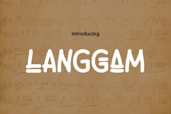 Langgam Font by da_only_aan — Script Handwritten Font