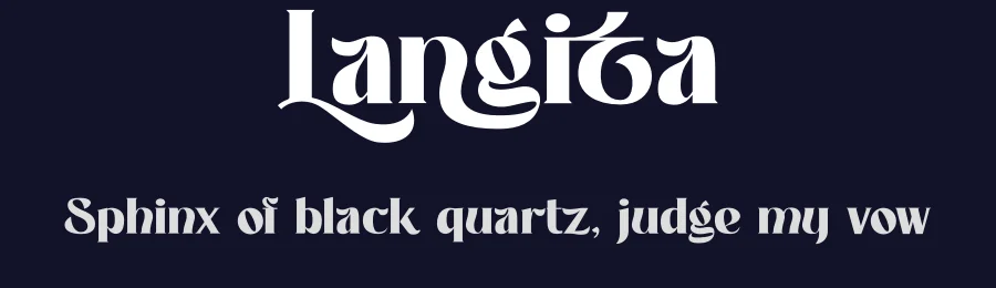 Langita by Mocha Frappuccino — Decorative Font — thumbnail 2