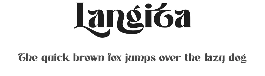 Langita by Mocha Frappuccino — Decorative Font