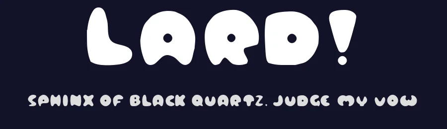 Lard! by House Of Eraser — Decorative Font — thumbnail 2