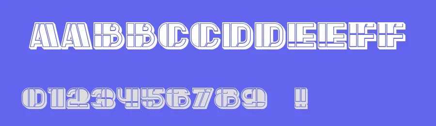 Large by Vladimir Nikolic — Decorative Font — thumbnail 3