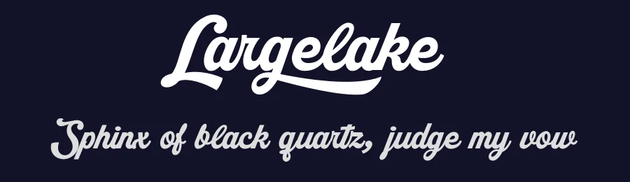 Largelake by Måns Grebäck — Script Handwritten Font — thumbnail 2