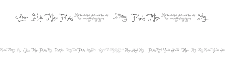 Larou Words by Emily Lime Design — Dingbats Font