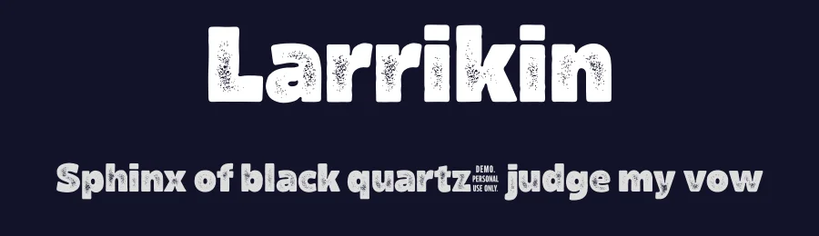 Larrikin by headfirst — Decorative Font — thumbnail 2