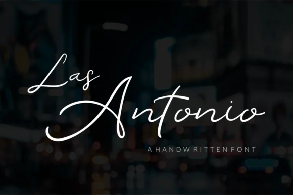 Las Antonio Font by Reyrey Blue — Script Handwritten Font