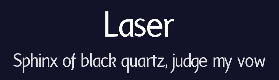 Laser by Stefan Stefan — Sans Serif Font — thumbnail 2