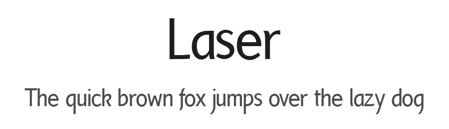 Laser by Stefan Stefan — Sans Serif Font