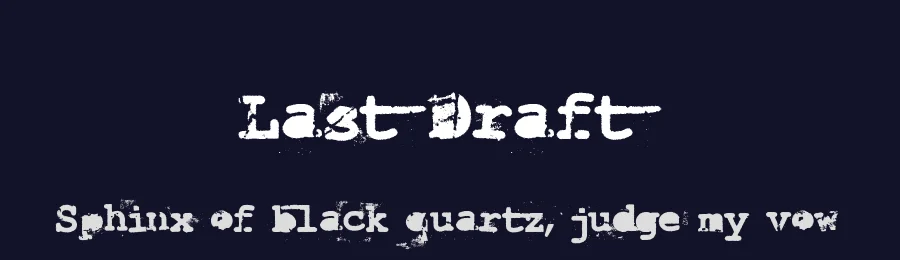 Last Draft by Dirt2.com - SickCapital — Decorative Font — thumbnail 2