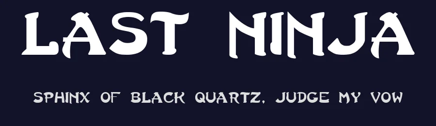 Last Ninja by Freaky Fonts — Decorative Font — thumbnail 2