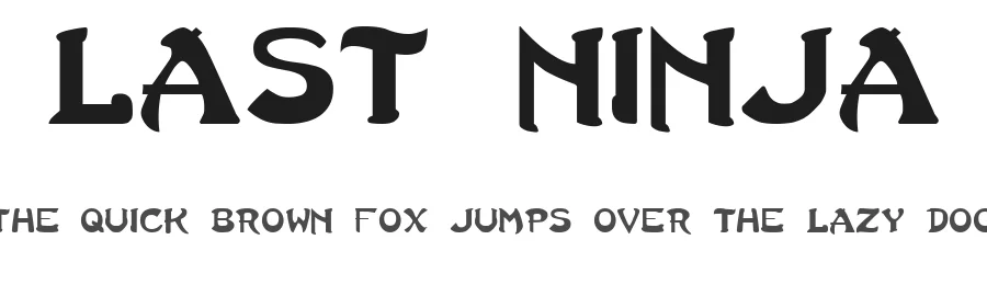 Last Ninja by Freaky Fonts β Decorative Font