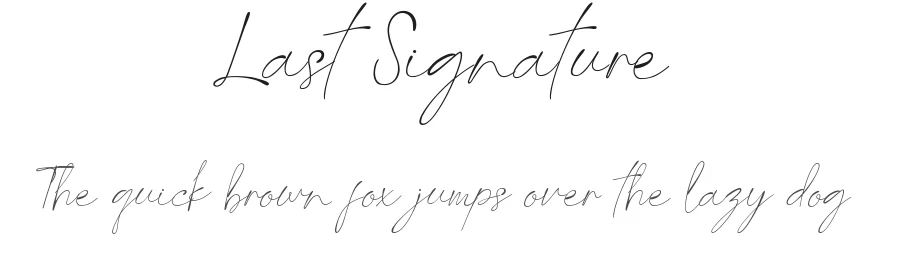 Last Signature