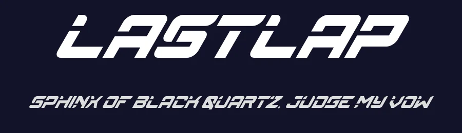 Lastlap by Din Studio — Display Font — thumbnail 2