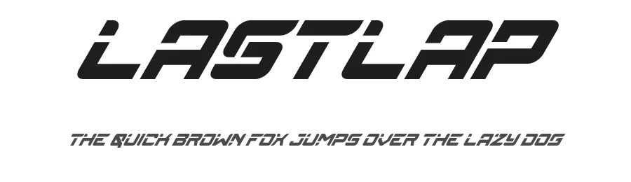 Lastlap by Din Studio — Display Font