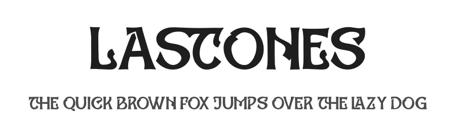 Lastones by Din Studio β Decorative Font