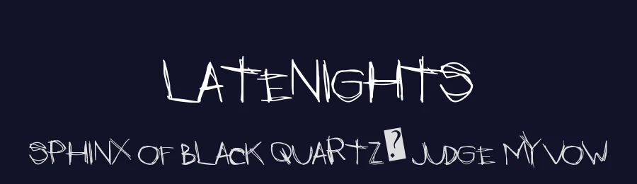 LateNights by Xerographer Fonts — Script Handwritten Font — thumbnail 2