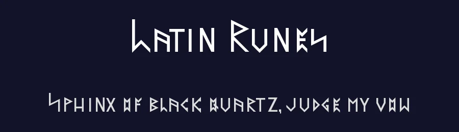 Latin Runes by Virstag — Dingbats Font — thumbnail 2