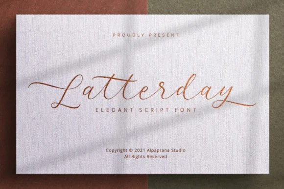 Latterday Font by alpapranastudio — Script Handwritten Font