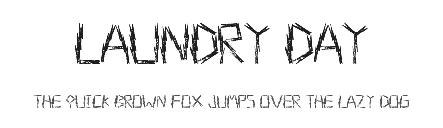 Laundry Day by I Like Fonts — Decorative Font