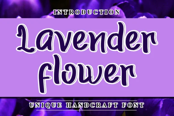Lavender Flower Font by NYA Letter — Script Handwritten Font