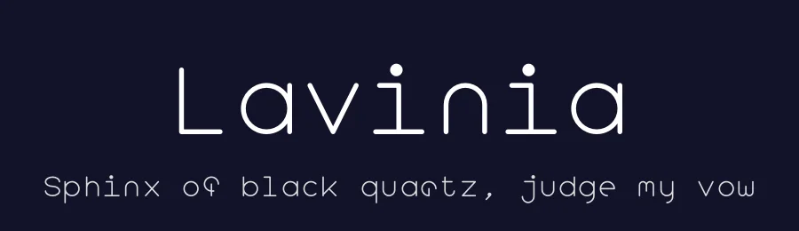 Lavinia by Rahman Yerli — Sans Serif Font — thumbnail 2