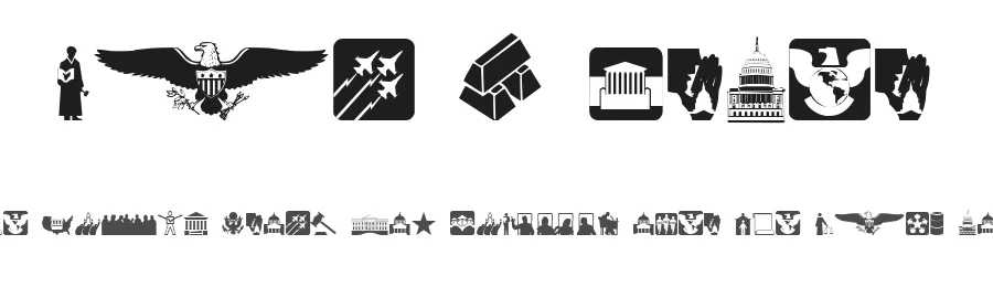 Law & Order by Iconian Fonts — Dingbats Font