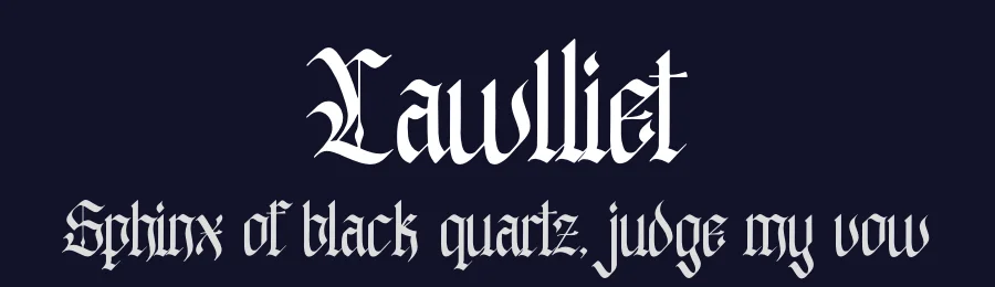 Lawlliet by Denustudios — Blackletter Font — thumbnail 2