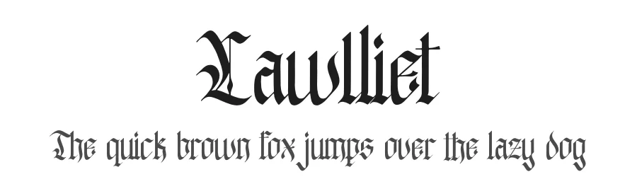 Lawlliet by Denustudios — Blackletter Font