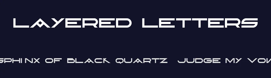 Layered Letters by Vladimir Nikolic — Decorative Font — thumbnail 2