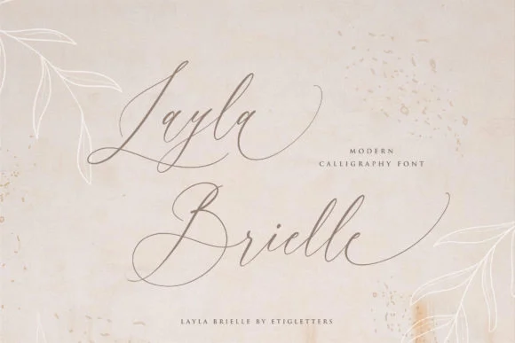 Layla Brielle Font by etigletters — Script Handwritten Font