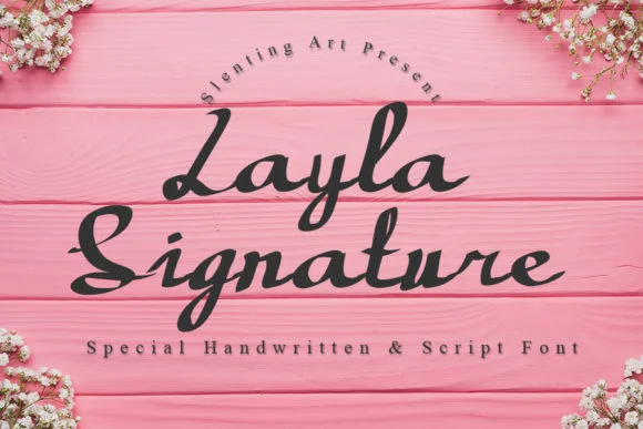 Layla Signature Font by Slenting Art — Script Handwritten Font