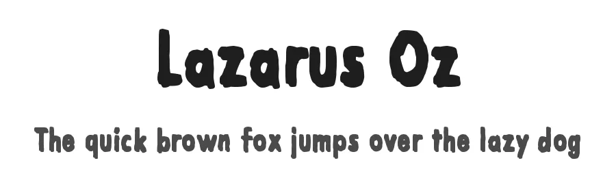 Lazarus Oz by Juha Korhonen — Decorative Font