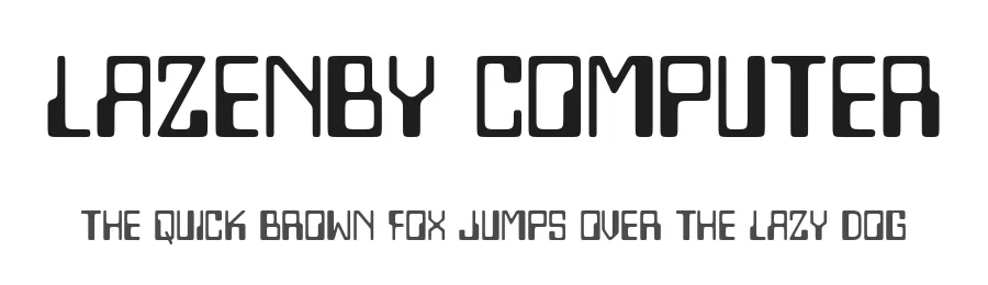 Lazenby Computer by Disaster Fonts โ Display Font