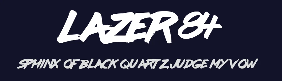 Lazer 84 by Lazer Visuals — Script Handwritten Font — thumbnail 2