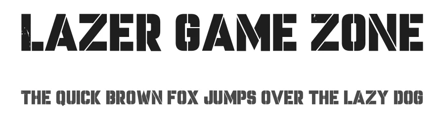 Lazer Game Zone by imagex — Decorative Font