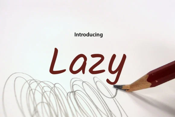 Lazy Font by da_only_aan — Script Handwritten Font