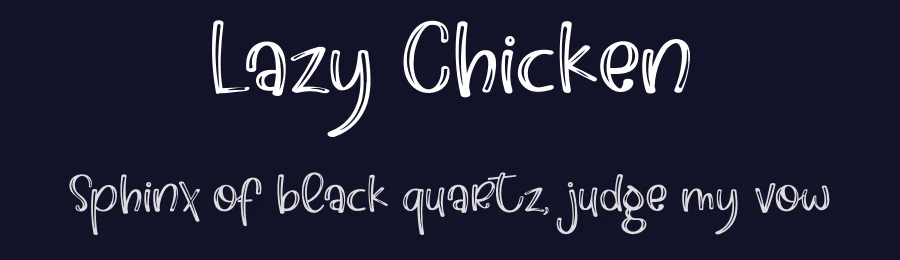 Lazy Chicken by Airotype — Decorative Font — thumbnail 2