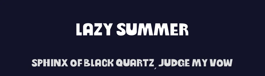 Lazy Summer by Skyhaven Fonts — Decorative Font — thumbnail 2