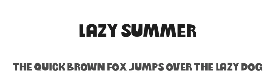 Lazy Summer by Skyhaven Fonts — Decorative Font