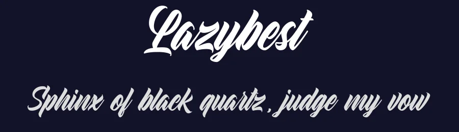 Lazybest by Naufal Labs — Script Handwritten Font — thumbnail 2