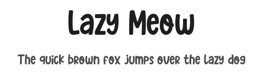 Lazy Meow