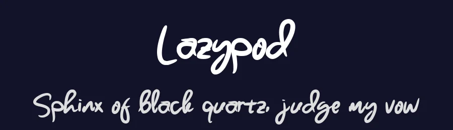 Lazypod by Letterlycious — Script Handwritten Font — thumbnail 2