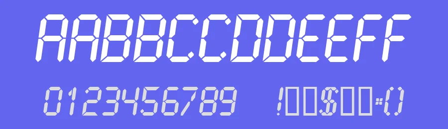 LCD / LCD Mono by Samuel Reynolds — Display Font — thumbnail 3