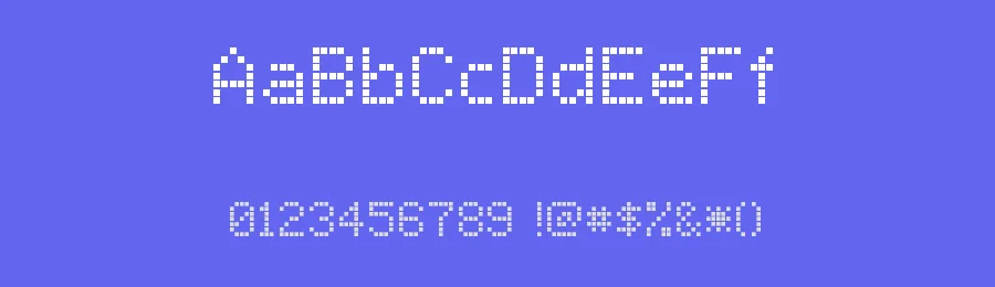 LCD Dot by Omer KOSE — Display Font — thumbnail 3