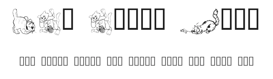 LCR Cat's Meow by LeChefRené — Dingbats Font