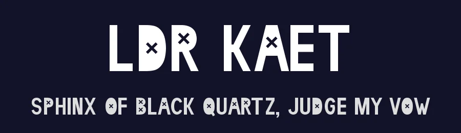 LDR Kaet by Neoqueto — Decorative Font — thumbnail 2